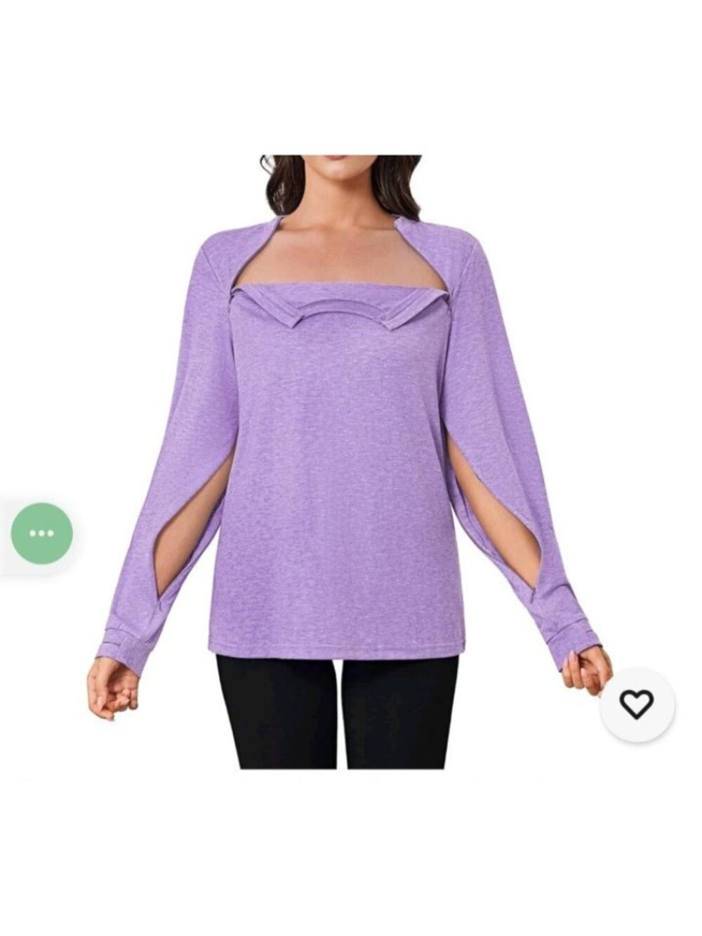Deyeek Chemo Shirts  Port Access Women Long Sleeve Shoulder Size M Purple-lp339